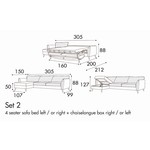 Lucy Set 2 Slaapbank 305 cm Lucy Set 2 Slaapbank 305 cm