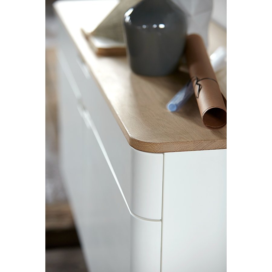 Amalfi Dressoir Eiken / Wit Amalfi Dressoir Eiken / Wit