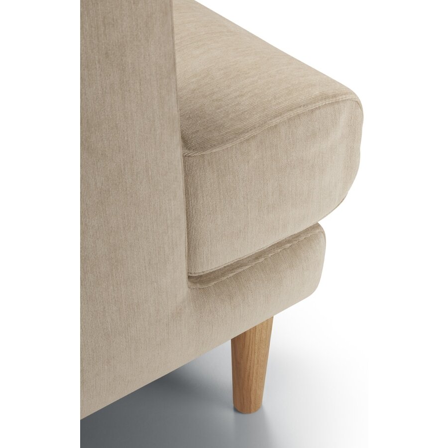 Britt 2.5-Zits Bank + Chaiselongue Natur Britt 2.5-Zits Bank + Chaiselongue Natur