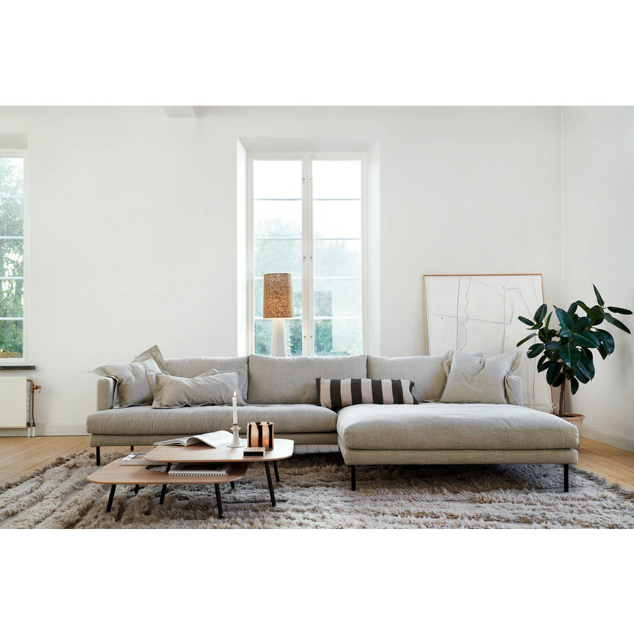 Britt 2.5-Zits Bank + Chaiselongue Flax Natur Britt 2.5-Zits Bank + Chaiselongue Flax Natur