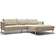 Britt 3-Zits Bank + Chaiselongue Natur