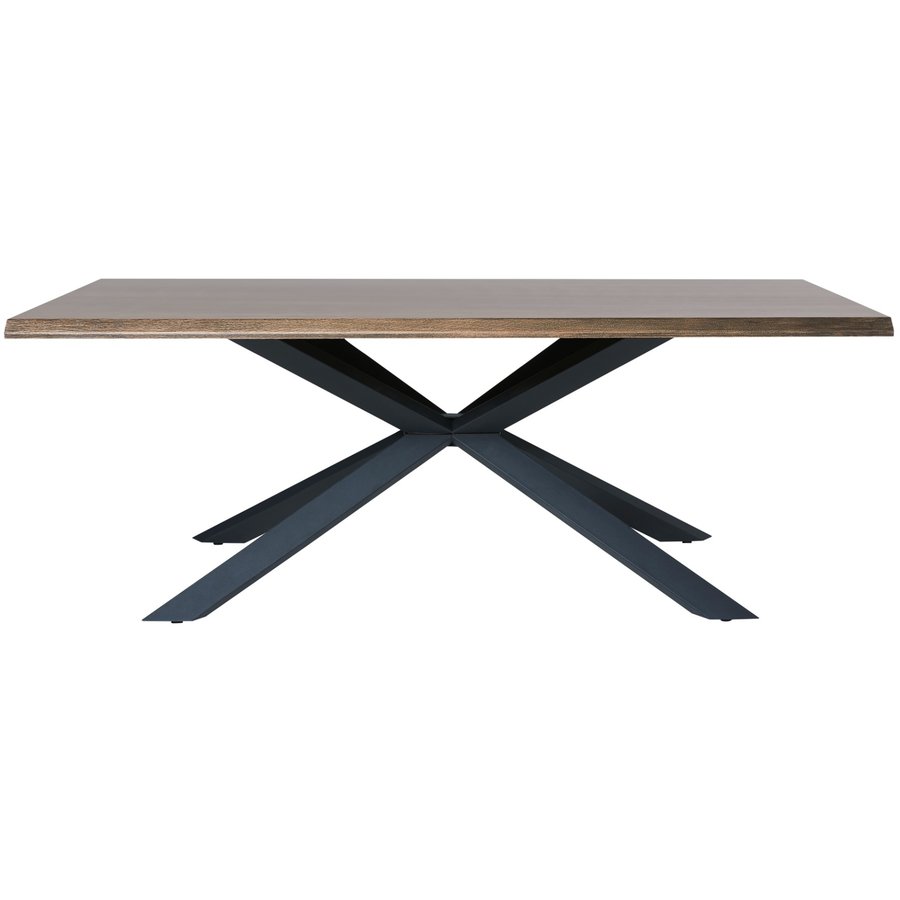 Arno Eettafel 200 x 100 cm Gerookt Eiken Arno Eettafel 200 x 100 cm Gerookt Eiken