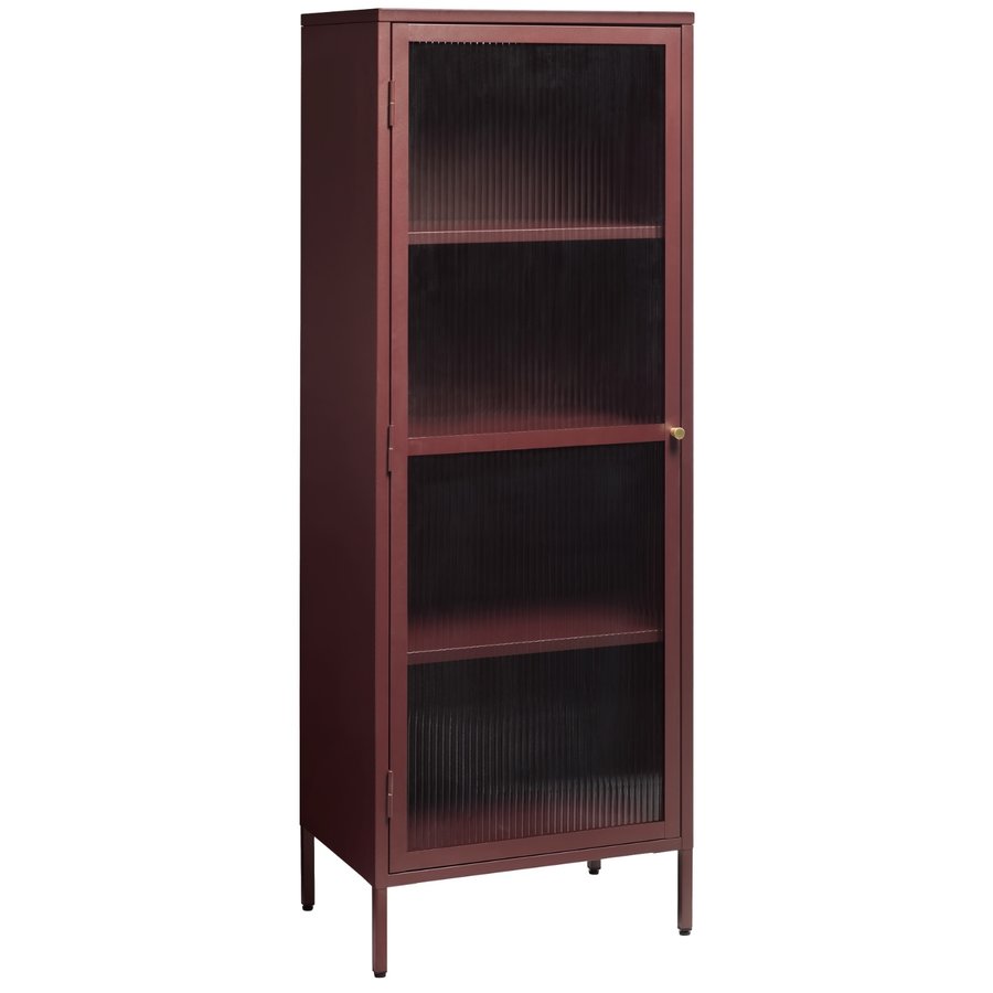 Bronco Vitrinekast Wijnrood Bronco Vitrinekast Wijnrood