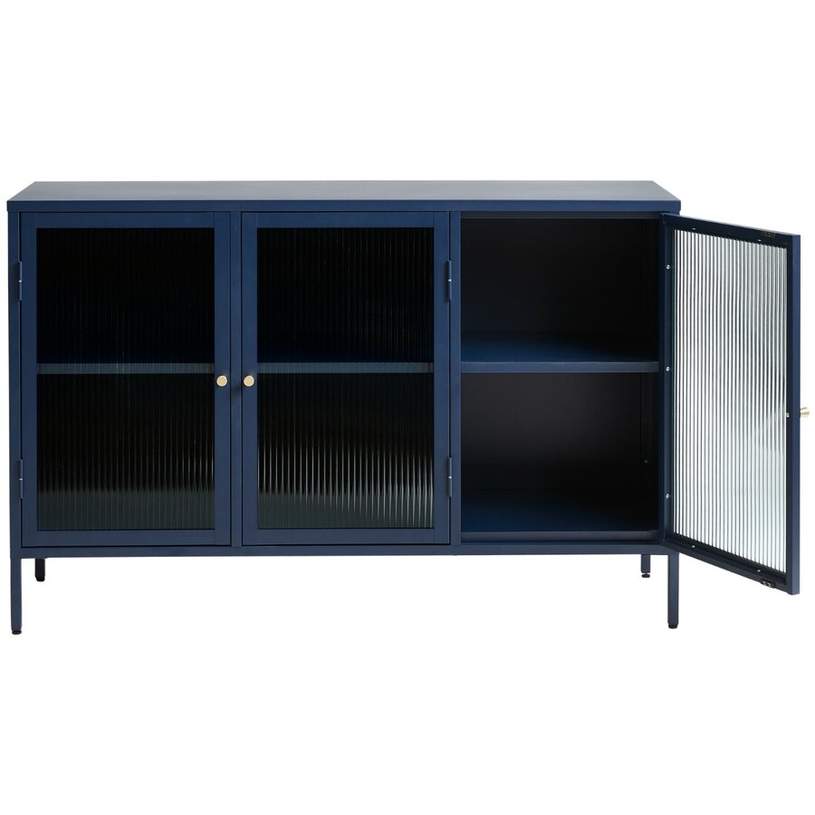 Bronco Dressoir Glazen Deuren Blauw Bronco Dressoir Glazen Deuren Blauw