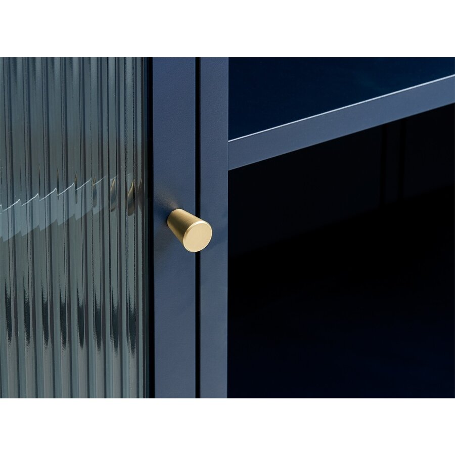 Bronco Dressoir Glazen Deuren Blauw Bronco Dressoir Glazen Deuren Blauw