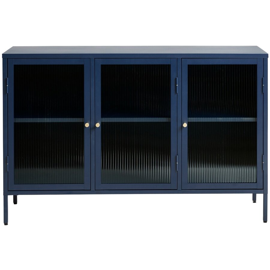 Bronco Dressoir Glazen Deuren Blauw Bronco Dressoir Glazen Deuren Blauw