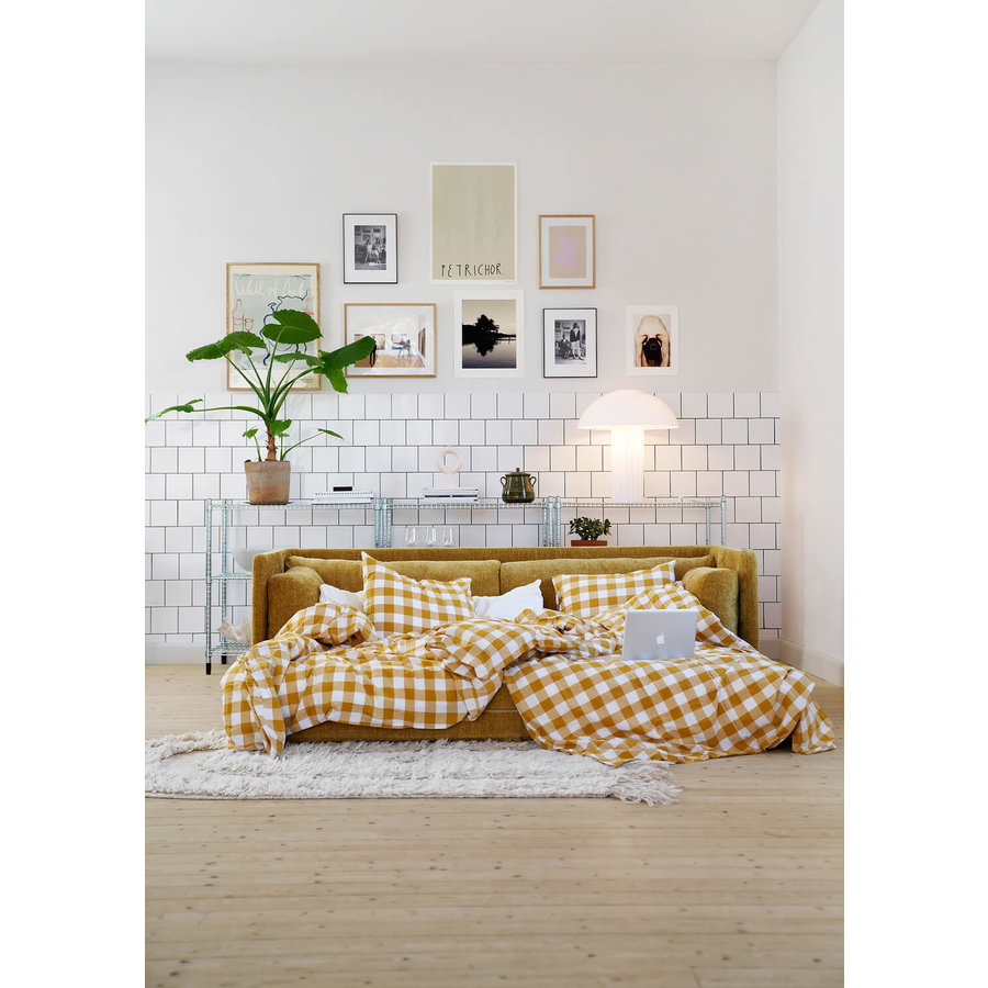 Stina 3-Slaapbank Warm Geel