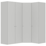 Jutzler Lichtgrijs Hoek Kledingkast 4 deuren Jutzler Lichtgrijs Hoek Kledingkast 4 deuren