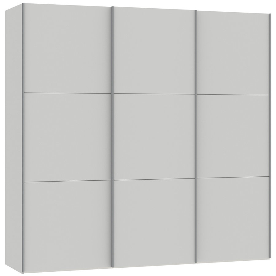 Lichtgrijs Schuifdeurkast 228 cm Lichtgrijs Schuifdeurkast 228 cm