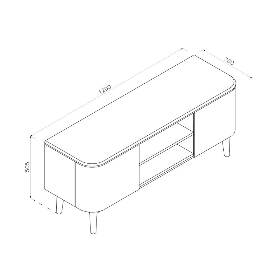 Oslo TV-meubel Eiken Oslo TV-meubel Eiken