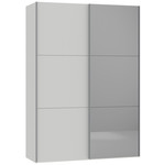 Jutzler Lichtgrijs / Donker Spiegel Schuifdeurkast 152 cm Jutzler Lichtgrijs / Donker Spiegel Schuifdeurkast 152 cm