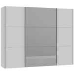 Jutzler Lichtgrijs / Donker Spiegel Schuifdeurkast 278 cm Jutzler Lichtgrijs / Donker Spiegel Schuifdeurkast 278 cm