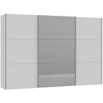 Jutzler Lichtgrijs / Donker Spiegel Schuifdeurkast 328 cm Jutzler Lichtgrijs / Donker Spiegel Schuifdeurkast 328 cm