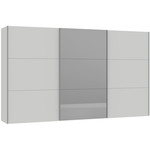 Jutzler Lichtgrijs / Donker Spiegel Schuifdeurkast 379 cm Jutzler Lichtgrijs / Donker Spiegel Schuifdeurkast 379 cm