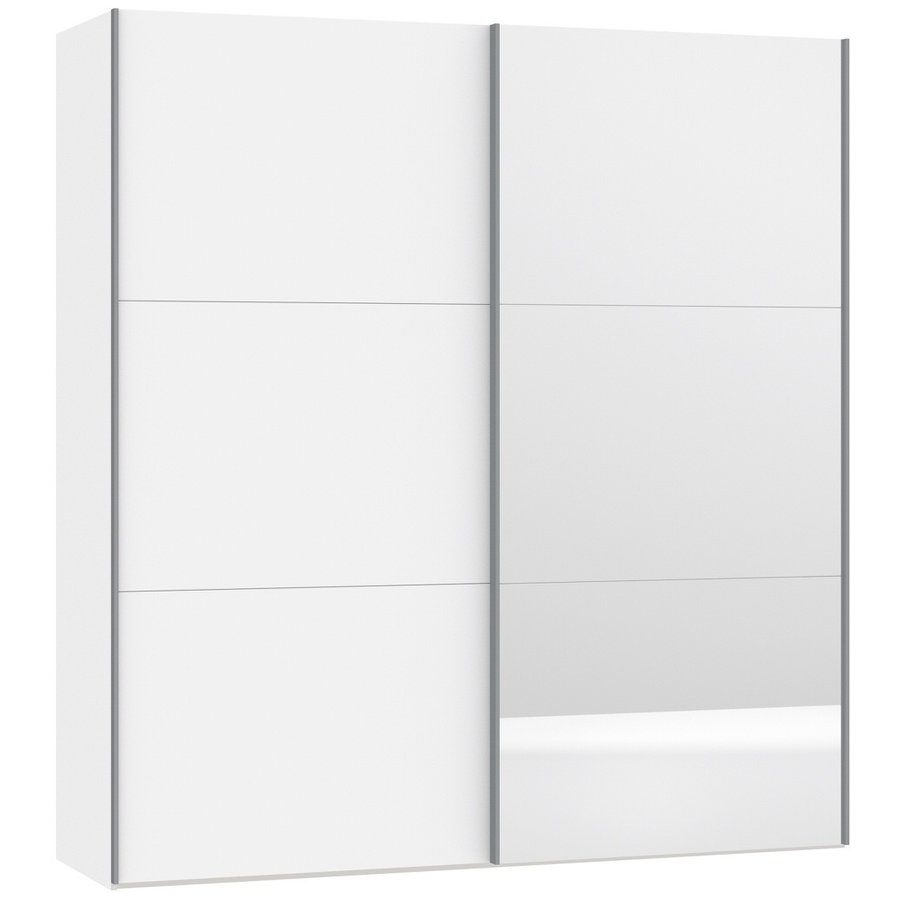 Blanche Schuifdeurkast Wit/Spiegel 202 cm Blanche Schuifdeurkast Wit/Spiegel 202 cm