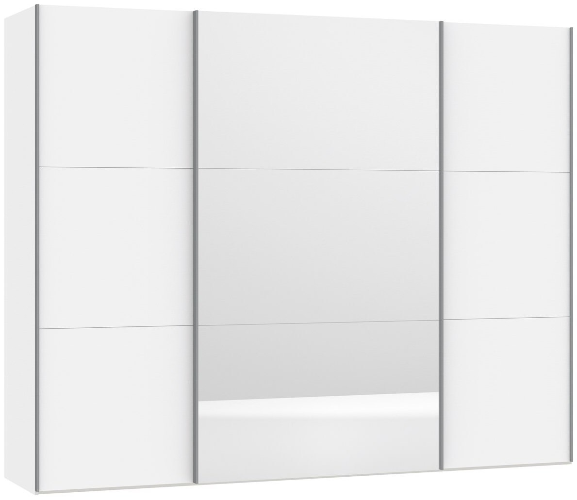 Jutzler Blanche Schuifdeurkast Wit/Spiegel 278 cm