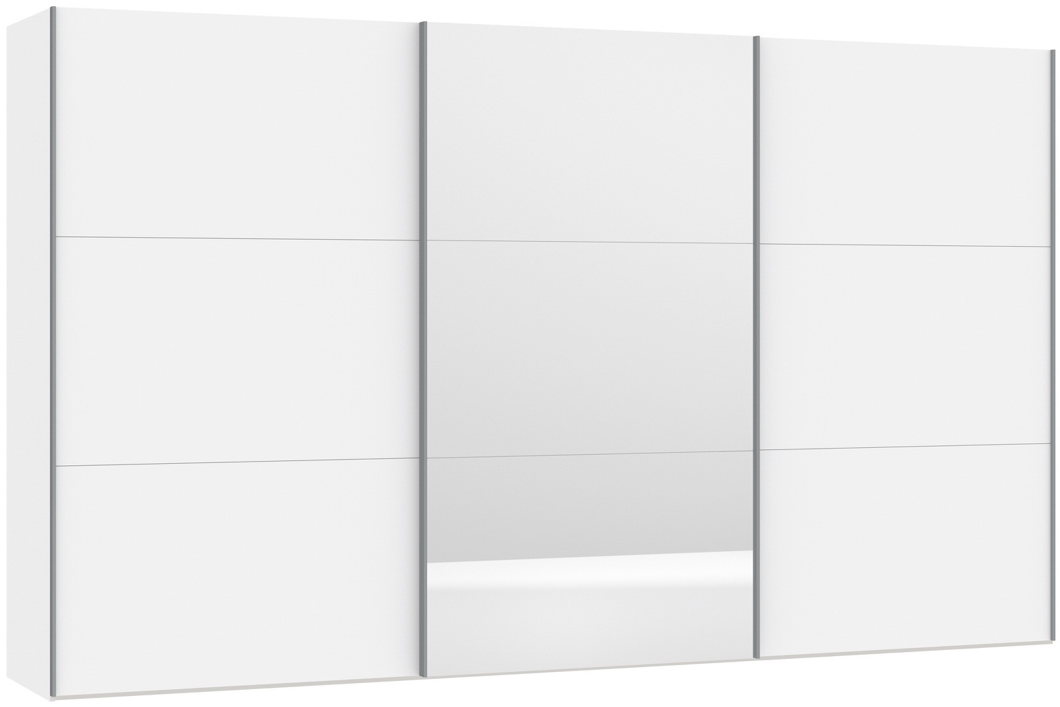 Jutzler Blanche Schuifdeurkast Wit/Spiegel 379 cm