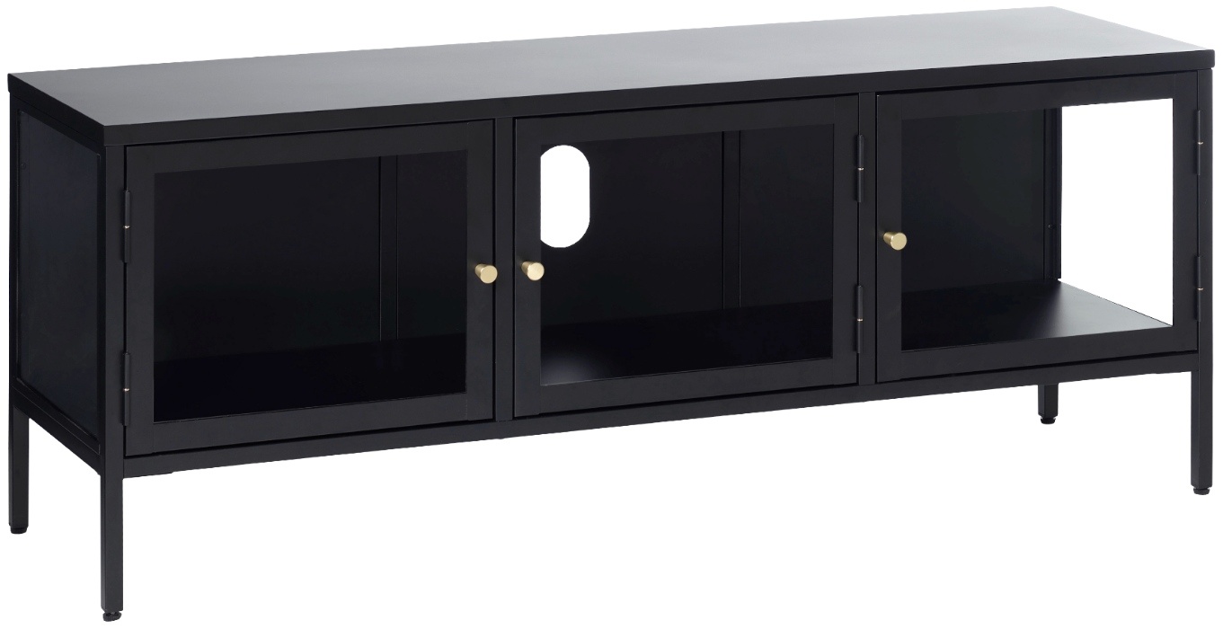 Hygge Interiors Carmel Glazen TV-meubel Zwart
