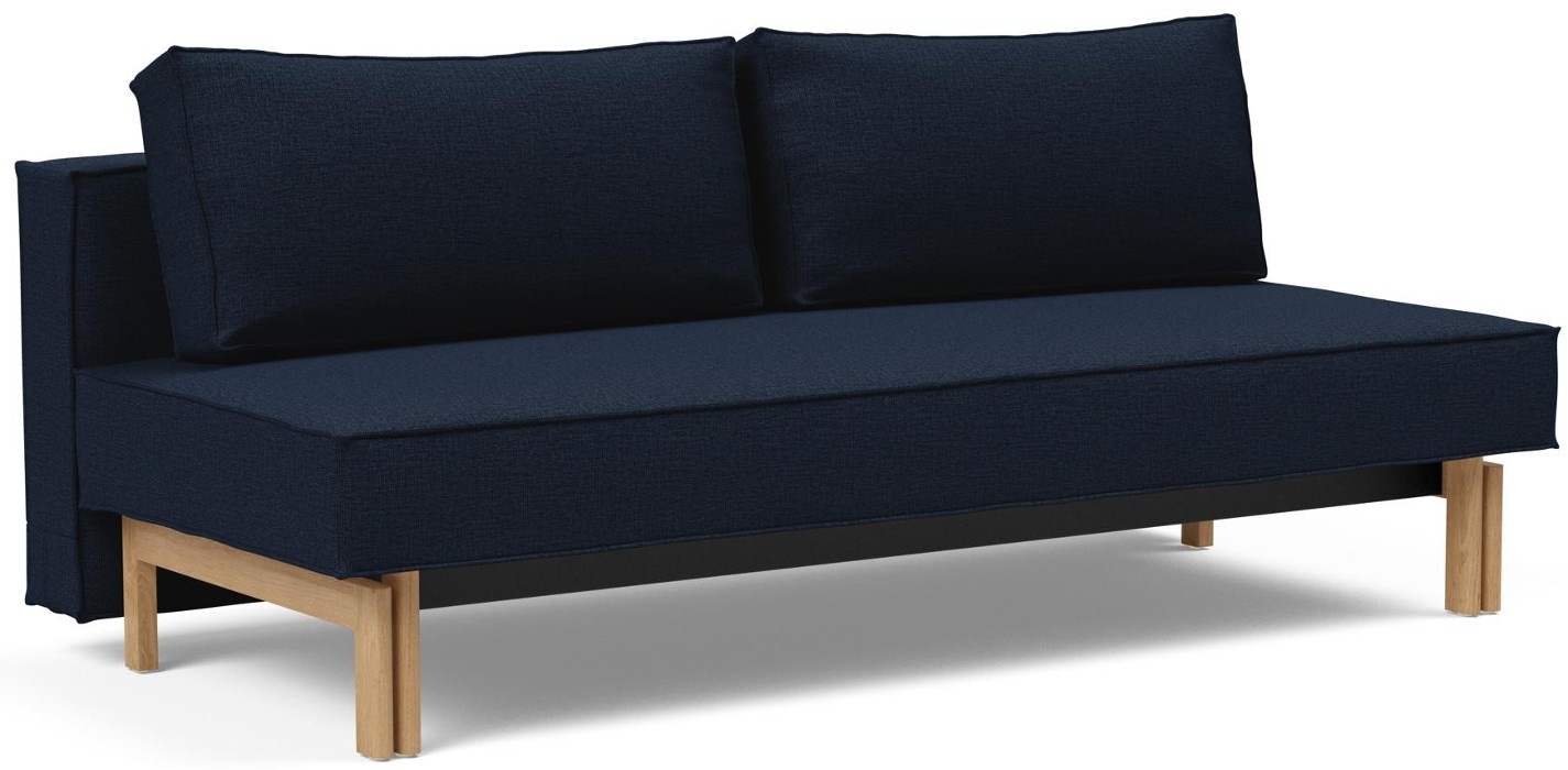 Innovation Living Sly Slaapbank Donkerblauw / Eiken