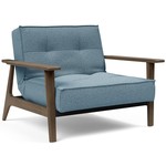 Innovation Living Splitback Fauteuil Blauw / Gerookt Eiken Innovation Living Splitback Fauteuil Blauw / Gerookt Eiken