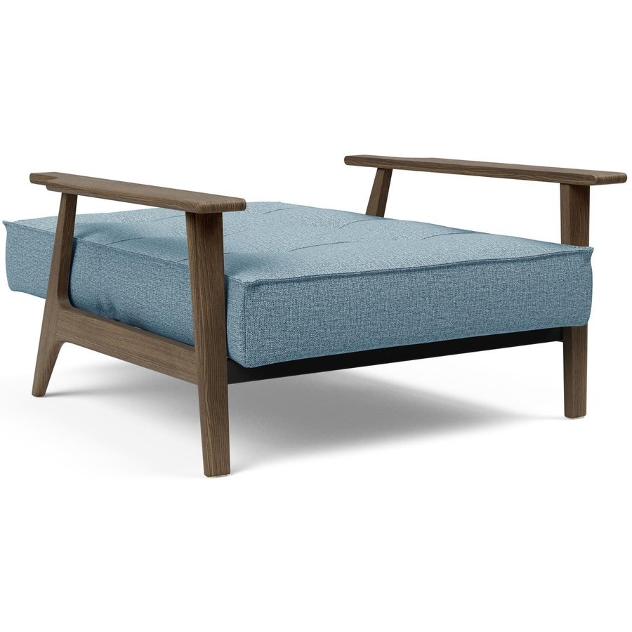 Splitback Fauteuil Blauw / Gerookt Eiken Splitback Fauteuil Blauw / Gerookt Eiken