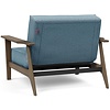 Splitback Fauteuil Blauw / Gerookt Eiken