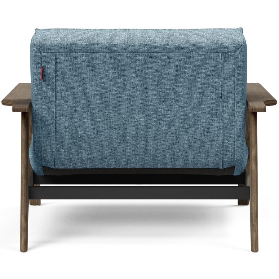 Splitback Fauteuil Blauw / Gerookt Eiken Splitback Fauteuil Blauw / Gerookt Eiken