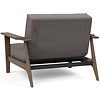 Splitback Fauteuil Grijs / Gerookt Eiken