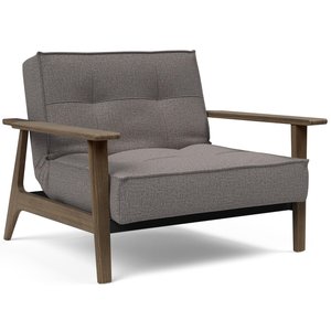 Innovation Living Splitback Fauteuil Grijs / Gerookt Eiken