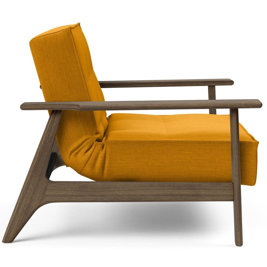 Splitback Fauteuil Mosterd / Gerookt Eiken Splitback Fauteuil Mosterd / Gerookt Eiken