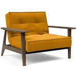 Innovation Living Splitback Fauteuil Mosterd / Gerookt Eiken Innovation Living Splitback Fauteuil Mosterd / Gerookt Eiken