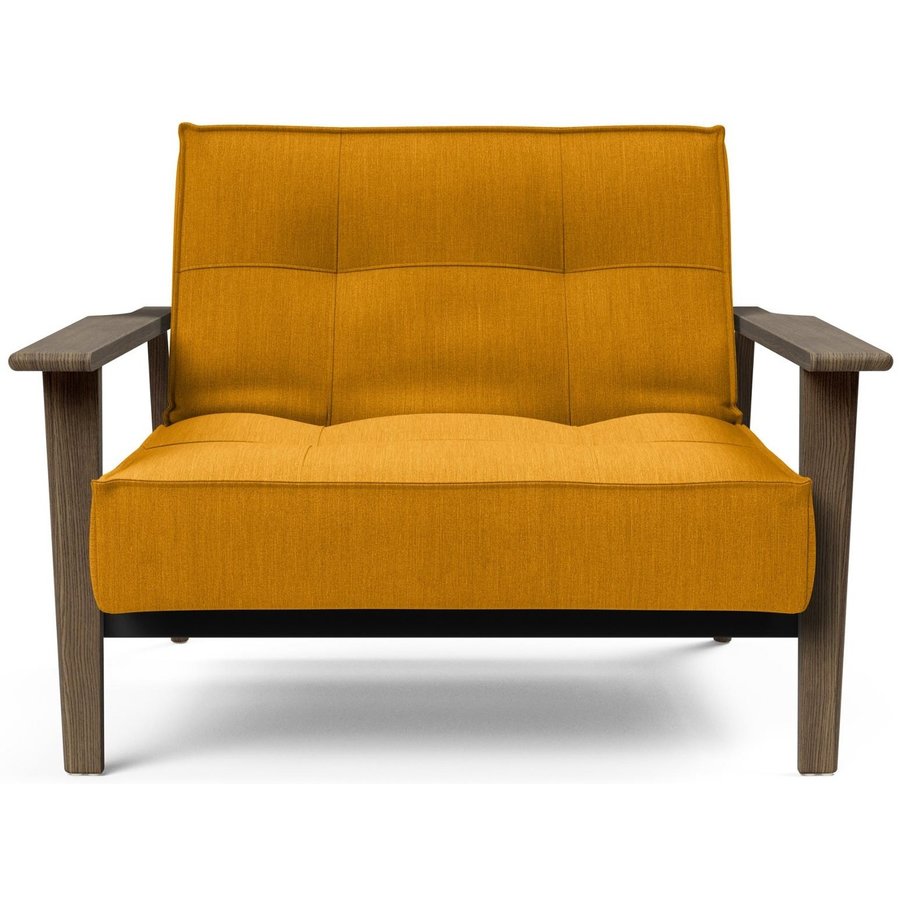 Splitback Fauteuil Mosterd / Gerookt Eiken Splitback Fauteuil Mosterd / Gerookt Eiken