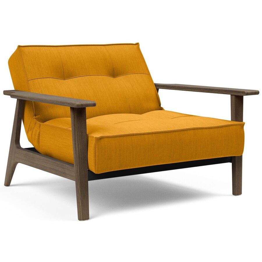 Splitback Fauteuil Mosterd / Gerookt Eiken Splitback Fauteuil Mosterd / Gerookt Eiken