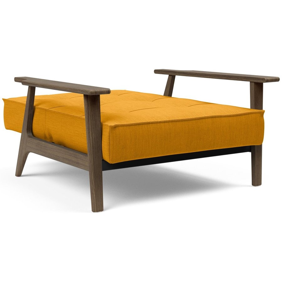 Splitback Fauteuil Mosterd / Gerookt Eiken Splitback Fauteuil Mosterd / Gerookt Eiken