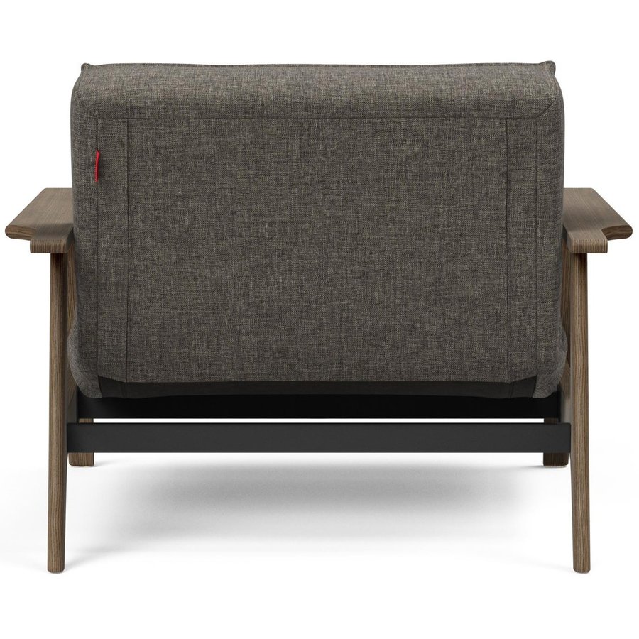 Splitback Fauteuil Donkergrijs / Gerookt Eiken Splitback Fauteuil Donkergrijs / Gerookt Eiken