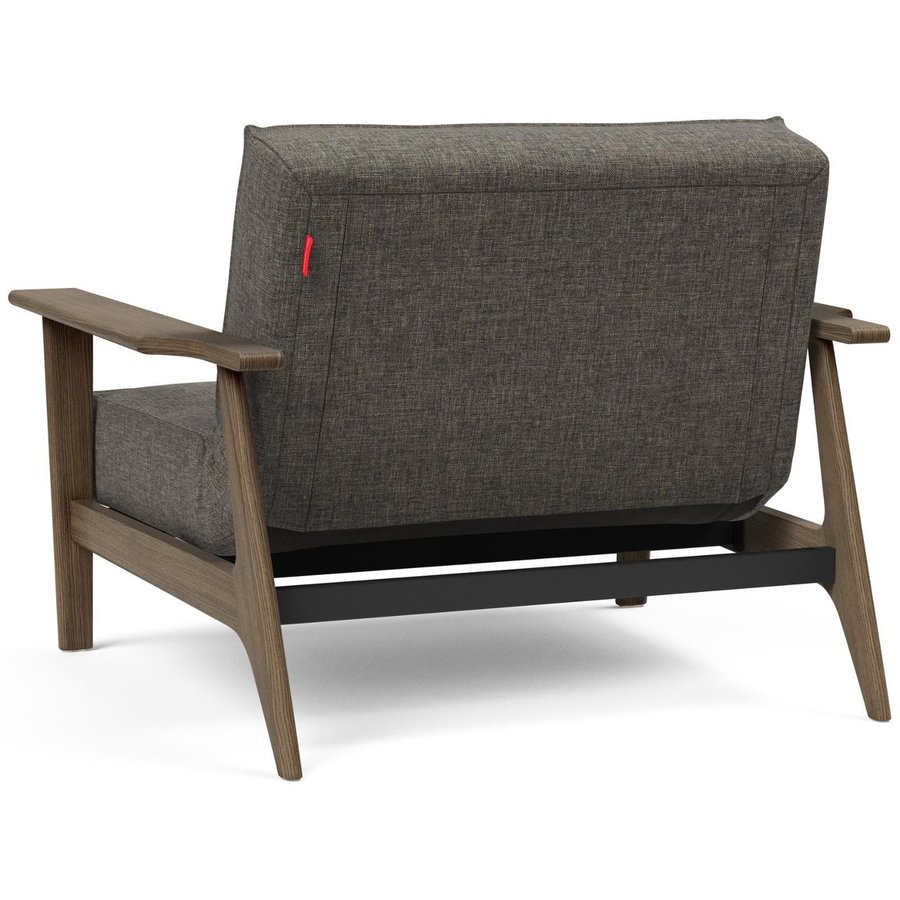 Splitback Fauteuil Donkergrijs / Gerookt Eiken Splitback Fauteuil Donkergrijs / Gerookt Eiken