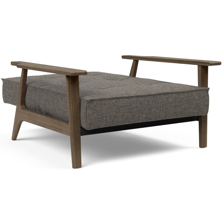 Splitback Fauteuil Donkergrijs / Gerookt Eiken Splitback Fauteuil Donkergrijs / Gerookt Eiken