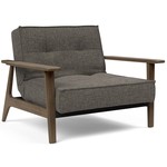 Innovation Living Splitback Fauteuil Donkergrijs / Gerookt Eiken Innovation Living Splitback Fauteuil Donkergrijs / Gerookt Eiken