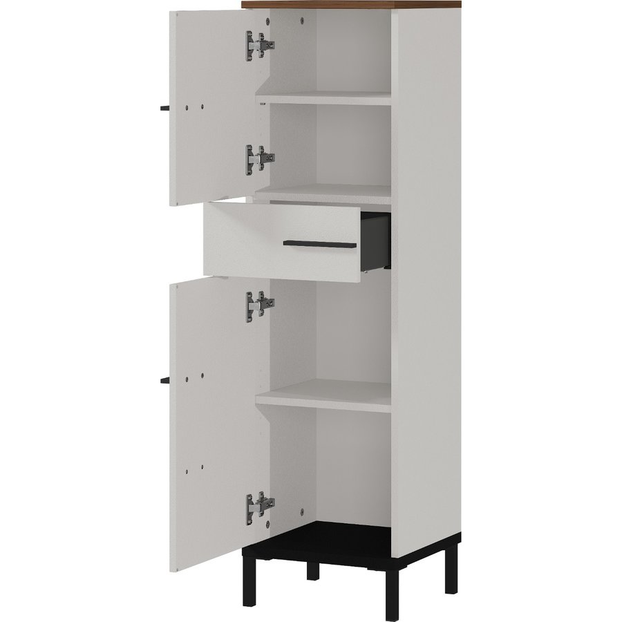 Yonkers Badkamerkast Small Cashmere/Walnoot Yonkers Badkamerkast Small Cashmere/Walnoot