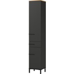 Germania Yonkers Badkamerkast Hoog Grafiet / Eiken Germania Yonkers Badkamerkast Hoog Grafiet / Eiken