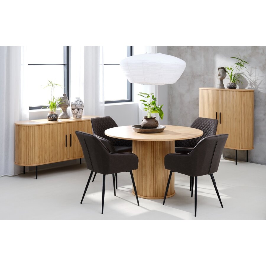 Miltona Armstoel Kunstleder Bruin Miltona Armstoel Kunstleder Bruin