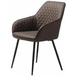 Hygge Interiors Miltona Armstoel Kunstleder Bruin Hygge Interiors Miltona Armstoel Kunstleder Bruin