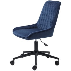 Hygge Interiors Miltona Bureaustoel Velvet Blauw