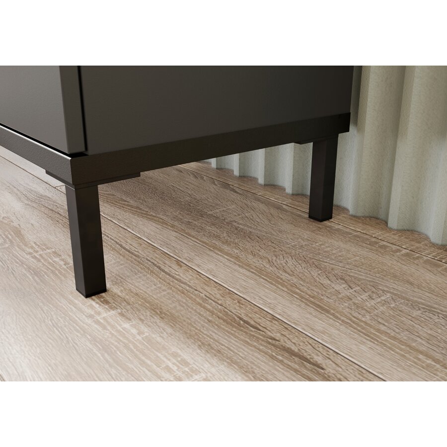 Yonkers Badmeubel Set Drie Grafiet / Eiken Yonkers Badmeubel Set Drie Grafiet / Eiken