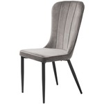 Hygge Interiors Hudson Stoel Velvet Grijs Hygge Interiors Hudson Stoel Velvet Grijs