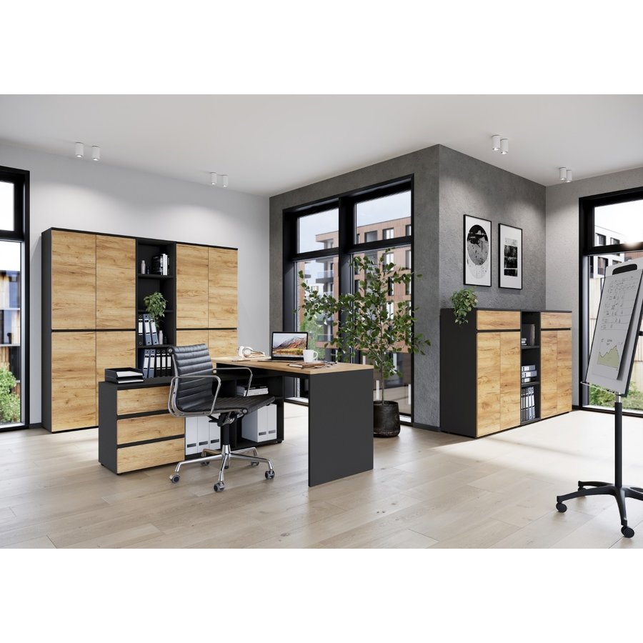 Lissabon Hoekbureau met Kast Lissabon Hoekbureau met Kast