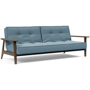 Innovation Living Splitback Slaapbank Blauw / Gerookt Eiken