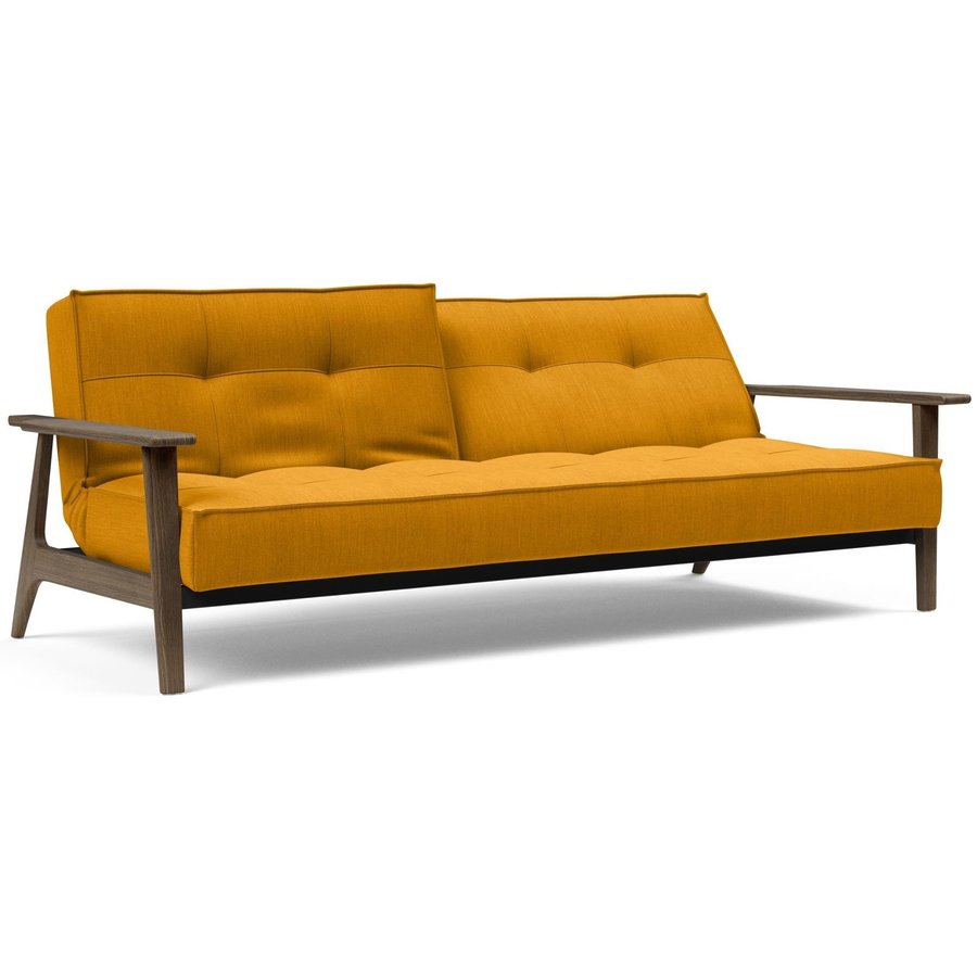 Splitback Slaapbank Mosterd/Gerookt Eiken Splitback Slaapbank Mosterd/Gerookt Eiken