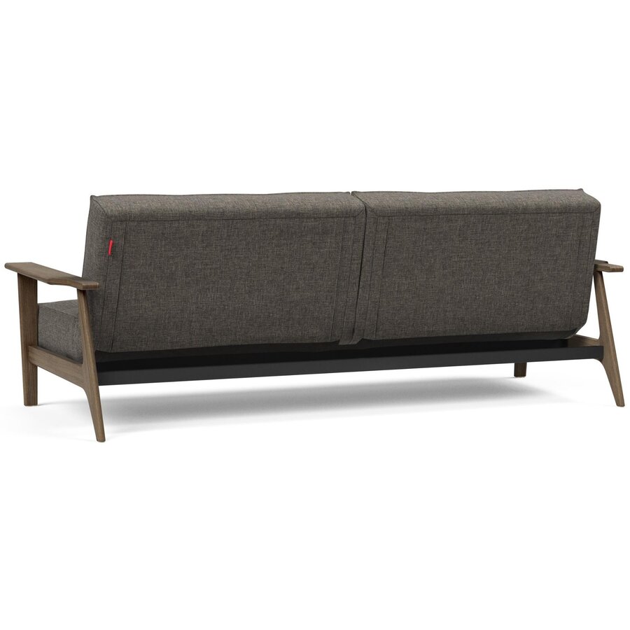 Splitback Slaapbank Donkergrijs/Gerookt Eiken Splitback Slaapbank Donkergrijs/Gerookt Eiken