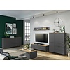 California 164 cm TV meubel Grafiet / Eiken